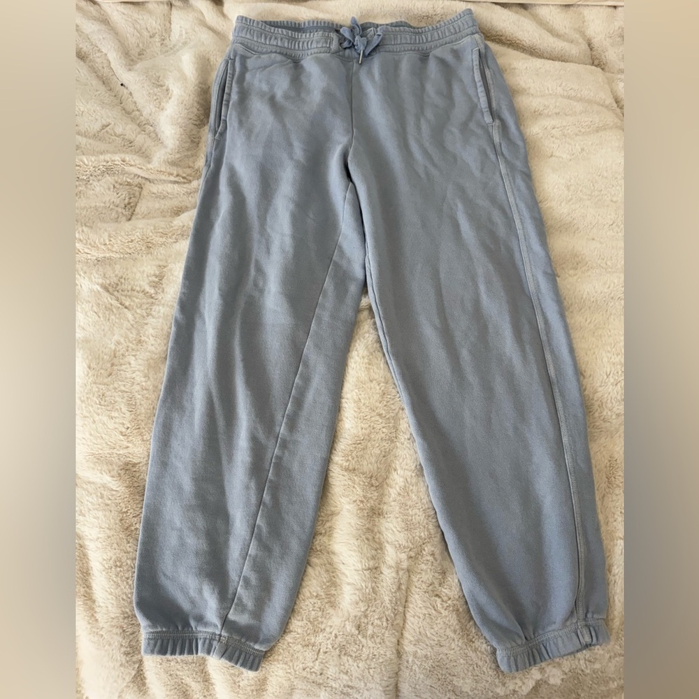 Aerie light blue terry joggers